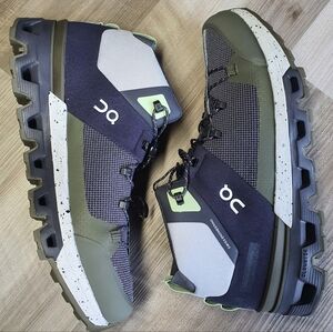 On Cloudtrax All Terrain Hiking Shoes Ink/Frost 53.99055 Men's 8.5 New